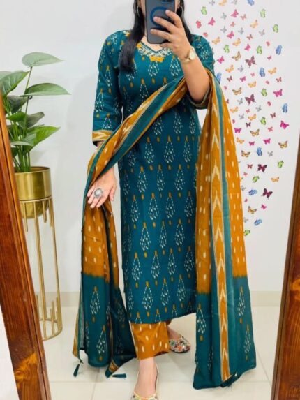 Full heavy Discharge Printed Kurti
